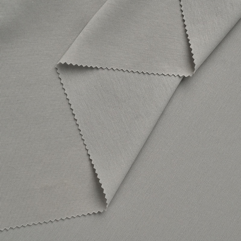 195gsm 74% Cotton 20% Polyester 6% Spandex 1x1 Stretch Rib Fabric