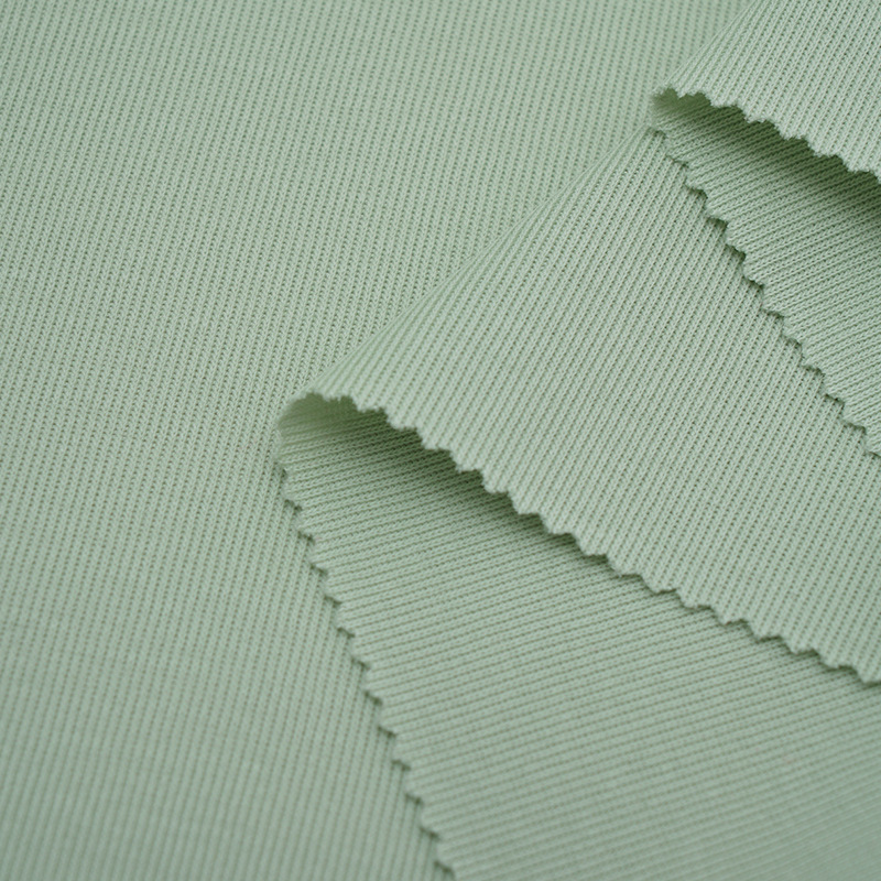 210gsm 65% Cotton 35% Polyester 1x1 Rib Fabric for Tops