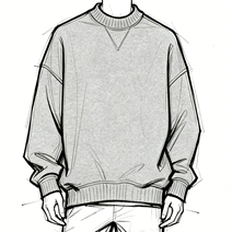 Heather fleece crew neck sweatshirt