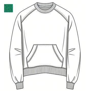 Raglan Sleeve Sweatshirt