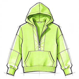 Half Zip Hoodie