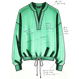 Half Placket Sweatshirt