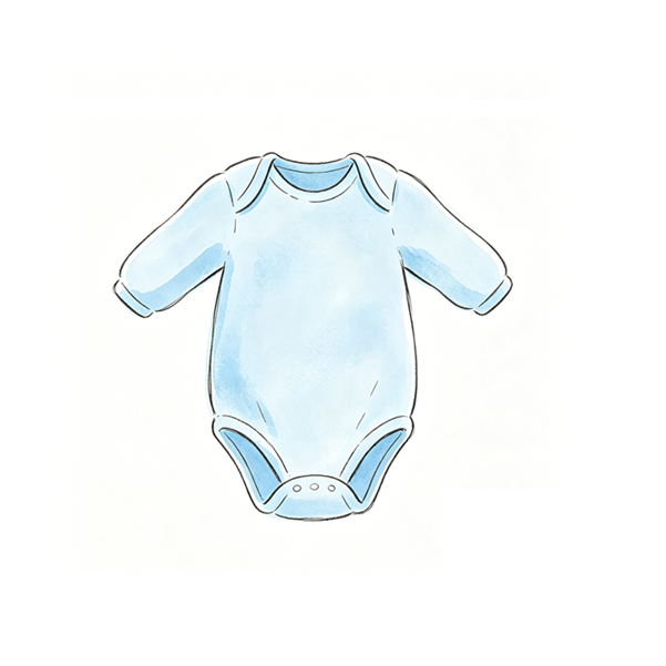 Jersey Baby Long Sleeve Bodysuit