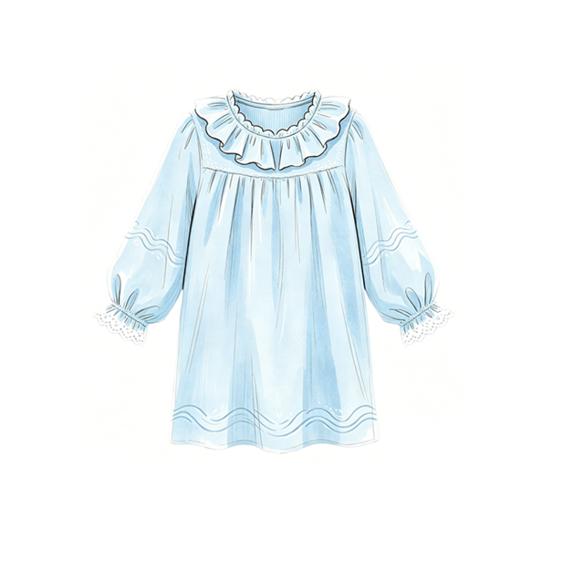 Jersey Ruffle Neck Dress