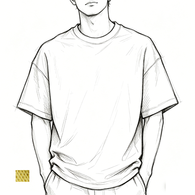  Jersey Oversized Crew Neck T-Shirt