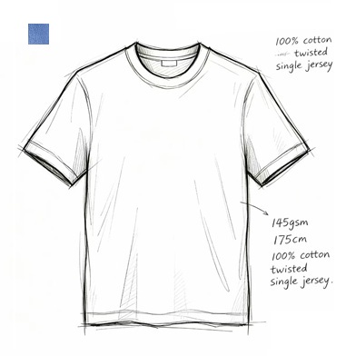 Jersey Crew Neck T-Shirt