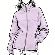 Polar fleece zip jacket