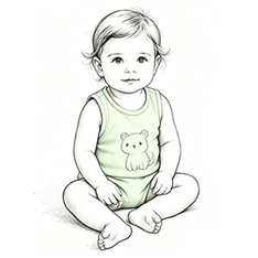 Rib baby bodysuit
