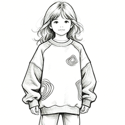 Kids teddy fleece sweatshirt