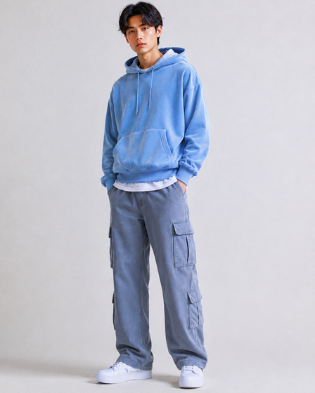 Men’s Velour Pullover Hoodi