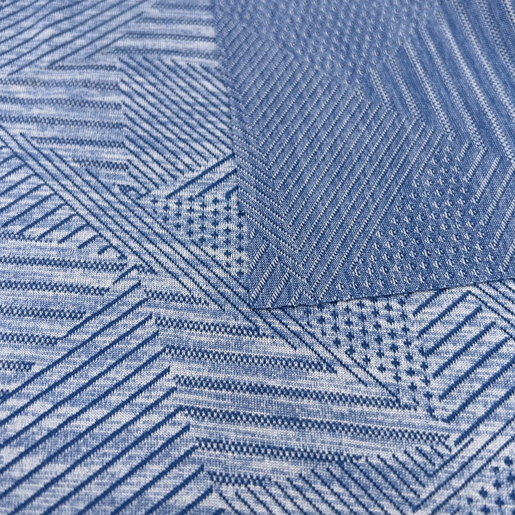 160gsm 52 Nylon 48 Polyester Geometric Jacquard Fabric