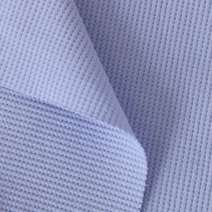 180gsm Cotton Spandex Double Face Waffle Fabric for Lounge Tops