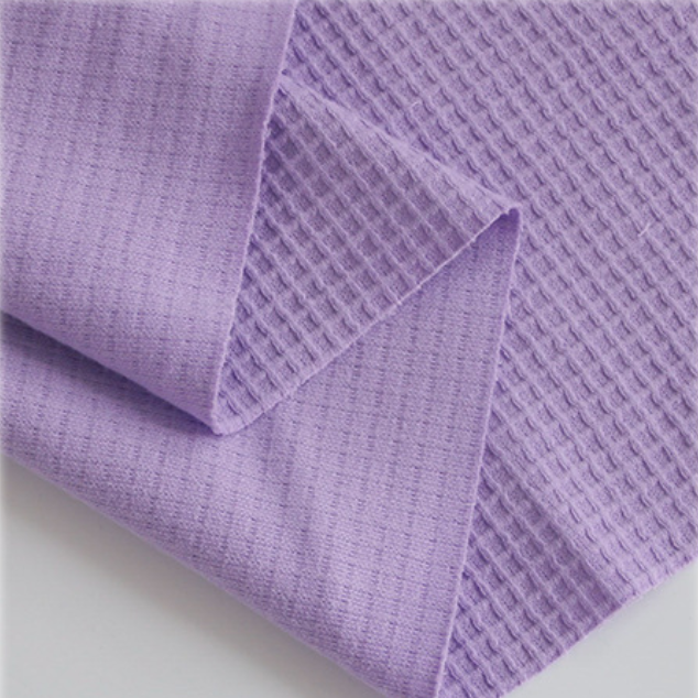 250gsm 100 Cotton Waffle Knit Fabric for Babywear and Loungewear