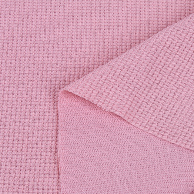320gsm Cotton Polyester CVC Waffle Fabric for Hoodies