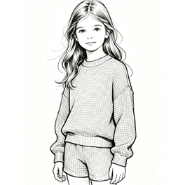 Kids Waffle Sweatshirt