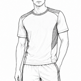 Men’s Contrast Panel Training T-Shirt