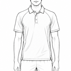 Men’s Raglan Sports Polo Shirt
