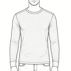 Men’s Waffle Crewneck Sweatshirt