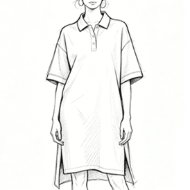 Women’s Oversized Polo Dress