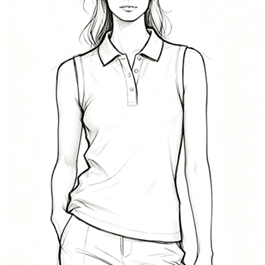 Women’s Sleeveless Performance Polo Top