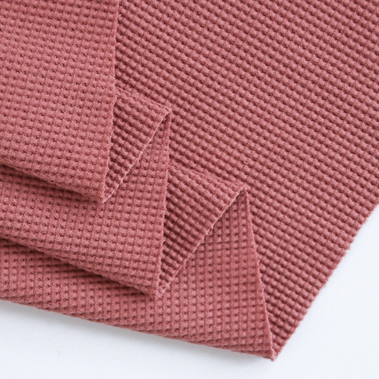 280gsm 160cm 97% cotton 3% spandex double waffle knit fabric